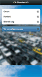 Mobile Screenshot of ck-bilcenter.dk